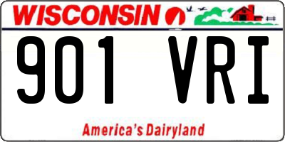 WI license plate 901VRI