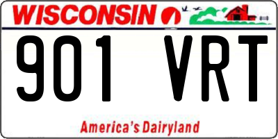 WI license plate 901VRT