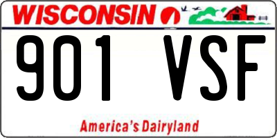 WI license plate 901VSF