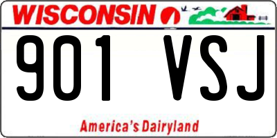 WI license plate 901VSJ