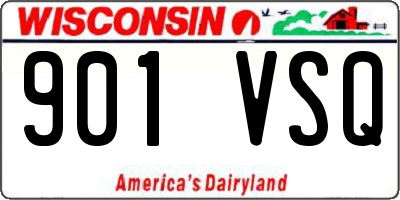 WI license plate 901VSQ