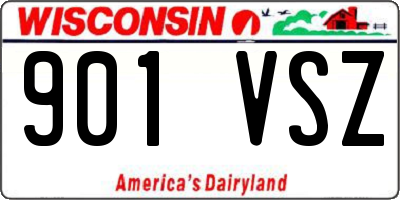 WI license plate 901VSZ
