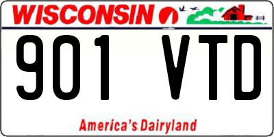 WI license plate 901VTD
