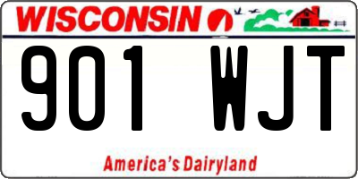 WI license plate 901WJT