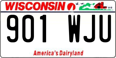 WI license plate 901WJU