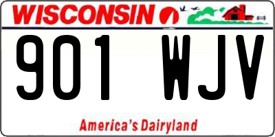 WI license plate 901WJV