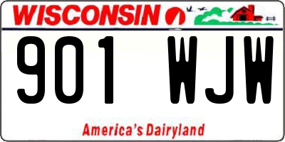 WI license plate 901WJW