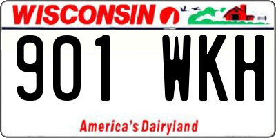 WI license plate 901WKH