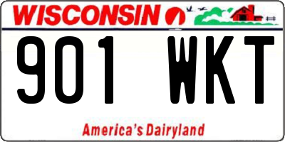 WI license plate 901WKT