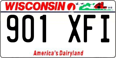 WI license plate 901XFI