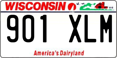 WI license plate 901XLM