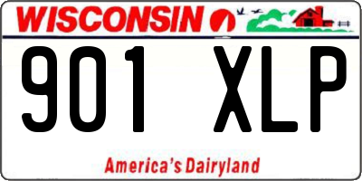 WI license plate 901XLP