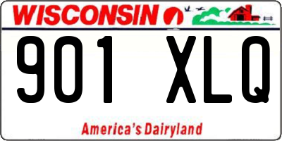 WI license plate 901XLQ