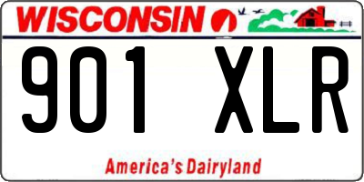 WI license plate 901XLR