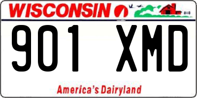 WI license plate 901XMD