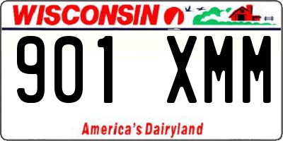 WI license plate 901XMM