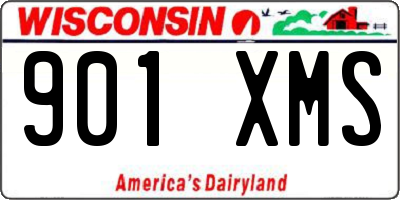 WI license plate 901XMS