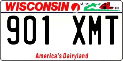 WI license plate 901XMT
