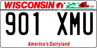 WI license plate 901XMU