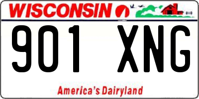 WI license plate 901XNG