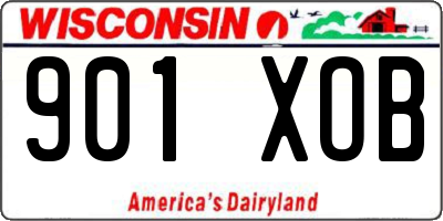 WI license plate 901XOB