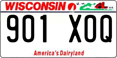 WI license plate 901XOQ