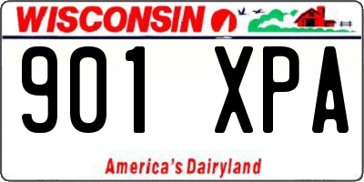 WI license plate 901XPA