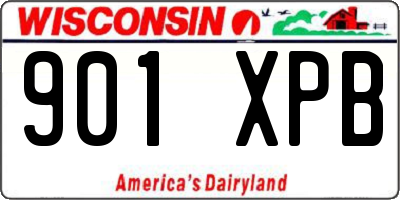 WI license plate 901XPB