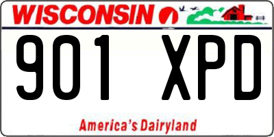 WI license plate 901XPD