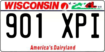 WI license plate 901XPI