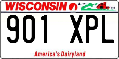 WI license plate 901XPL
