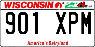 WI license plate 901XPM