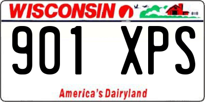 WI license plate 901XPS