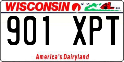 WI license plate 901XPT