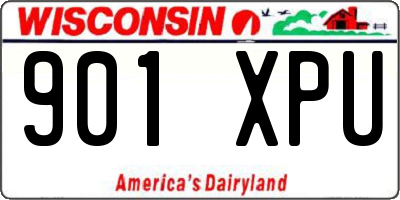 WI license plate 901XPU