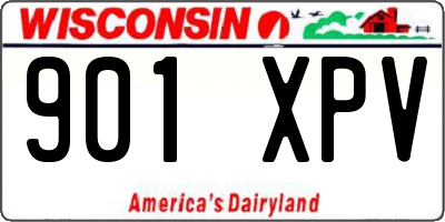 WI license plate 901XPV