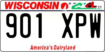 WI license plate 901XPW