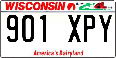 WI license plate 901XPY