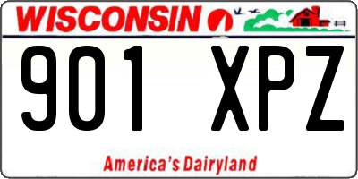 WI license plate 901XPZ