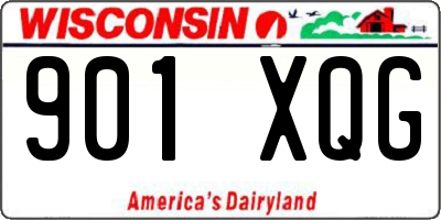 WI license plate 901XQG