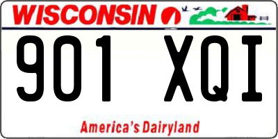 WI license plate 901XQI