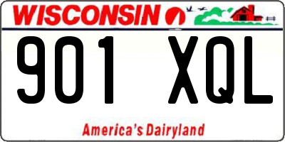 WI license plate 901XQL