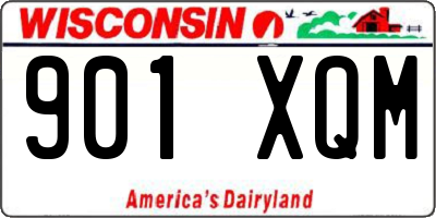 WI license plate 901XQM