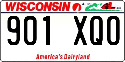 WI license plate 901XQO