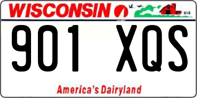 WI license plate 901XQS