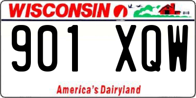 WI license plate 901XQW