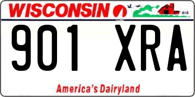 WI license plate 901XRA