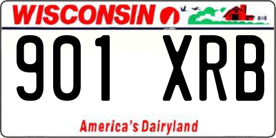 WI license plate 901XRB