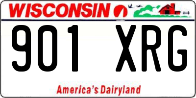 WI license plate 901XRG