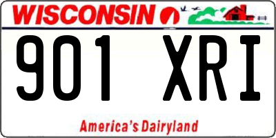 WI license plate 901XRI